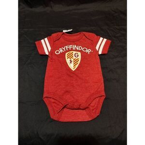 Harry Potter Branded Gryffindor Baby One Piece-Size 3-6 Months NWT cotton/poly b